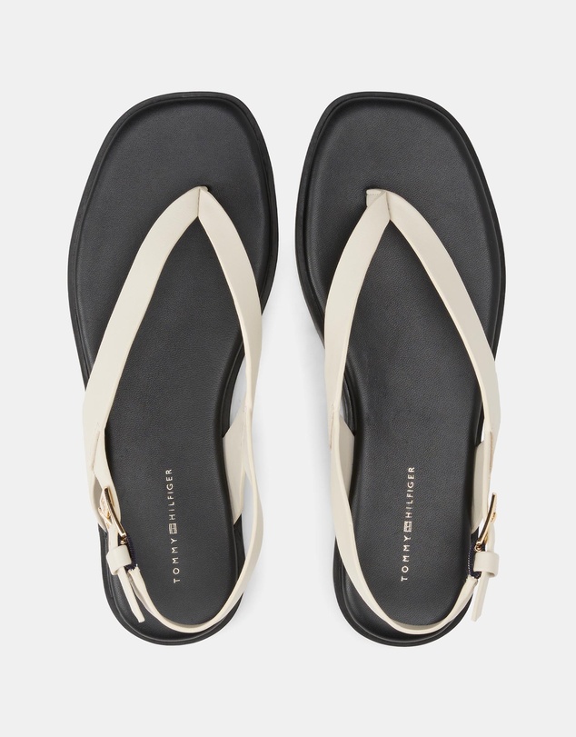 Tommy Hilfiger - Leather Color-Blocked Square Toe Sandals - Women's