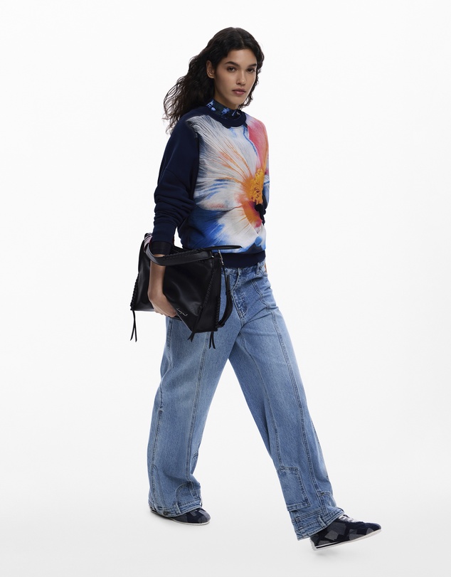 Desigual - Sweatshirt with large flower