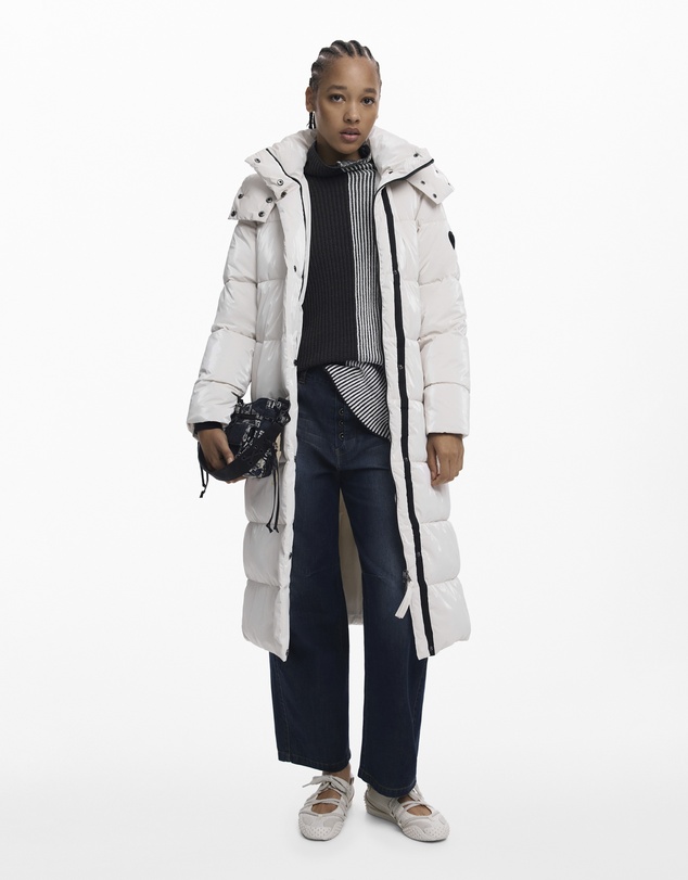 Desigual - Long padded puffer jacket