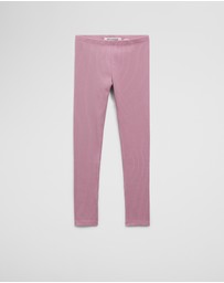 Country Road - Organically Grown Cotton Blend Solid Rib Legging