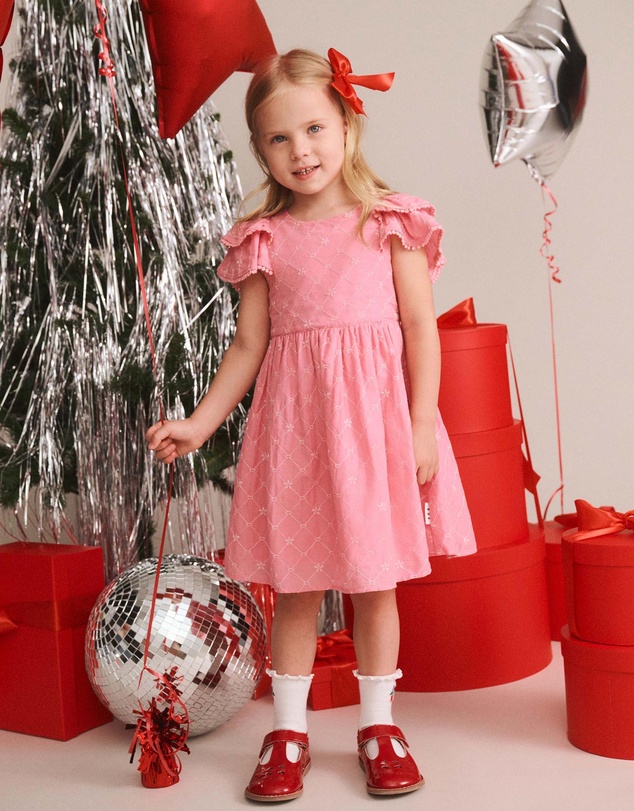 Huxbaby - Floral Broderie Dress - Babies-Teens