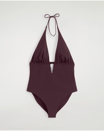 COS - Plunge-Neck Swimsuit