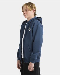 Volcom - Boys 8 to 16 Iconic Stone Zip Up Hoodie