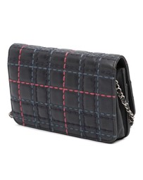 Pre-Loved by Azura Reborn - Pre-Loved CC Square Stitched Calfskin Wallet on Chain