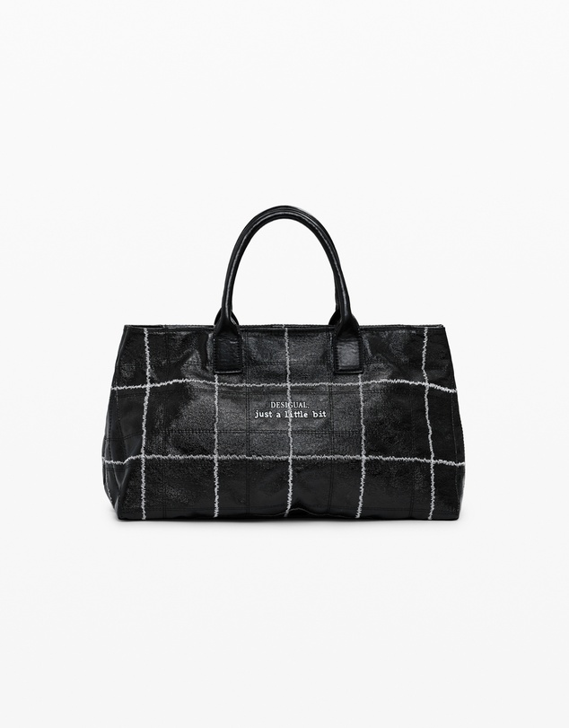 Desigual - Medium shiny shopper bag