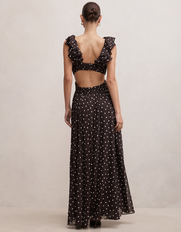 Forever New - Selena Ruffle Shoulder Maxi Dress