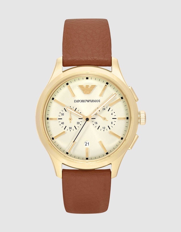 Emporio Armani - Brown Chronograph Watch