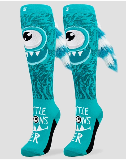 Crazy Skates - Crazy Socks Monster Teal Knee-High Socks