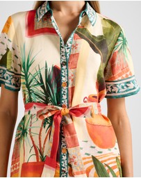 Forever New - Sabine Printed Shirt Mini Dress