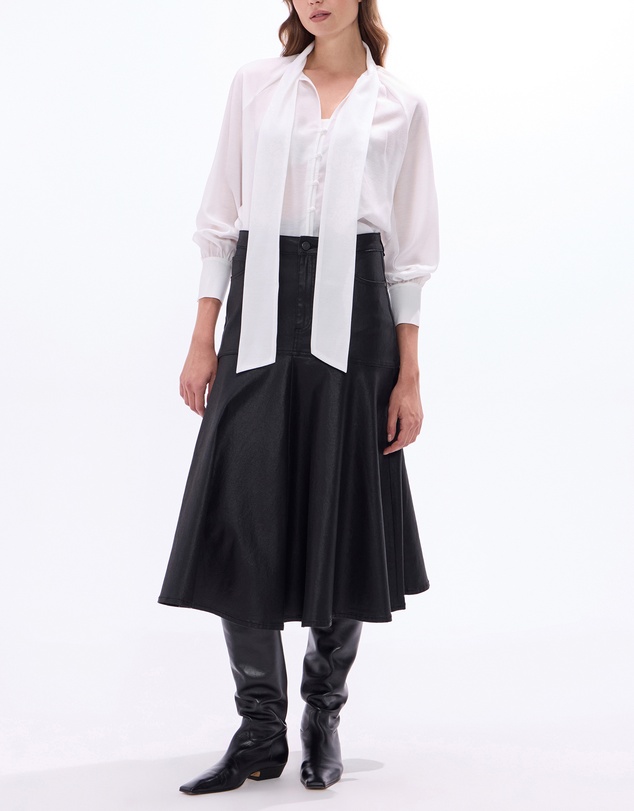 Marcs - Cosmic Coated Denim Skirt