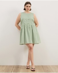 Atmos&Here Curvy - Dalia Cotton Voile Mini Dress