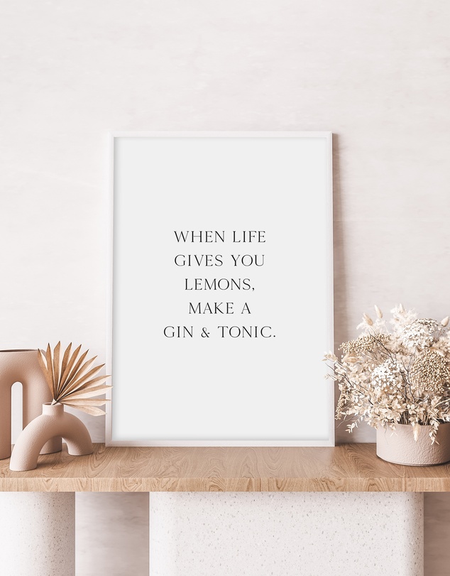 Olive et Oriel - Gin & Tonic Art Print