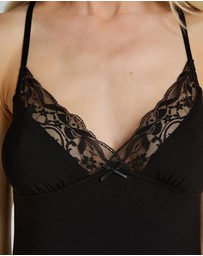 Hunkemoller - Jersey Lace Bow Slipdress
