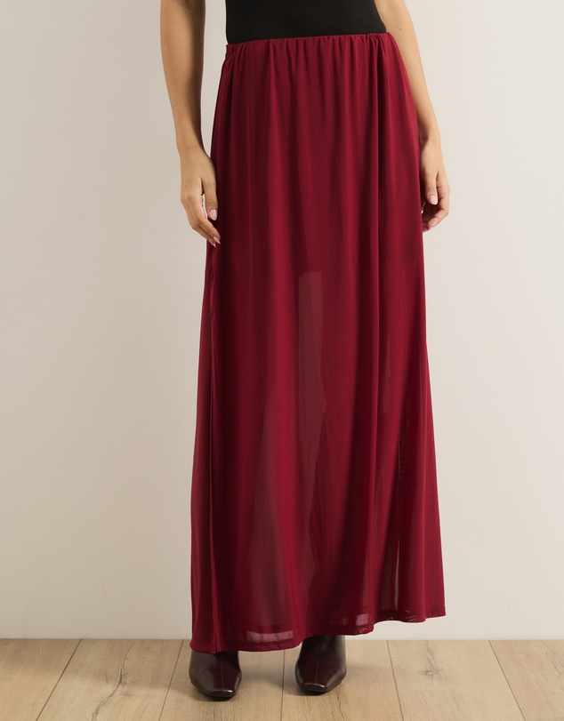 Atmos&Here - Bree Mesh Maxi Skirt With Side Split