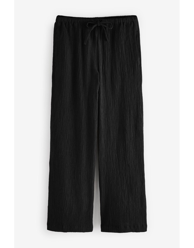 NEXT - Wide Leg Textured Trousers with Linen