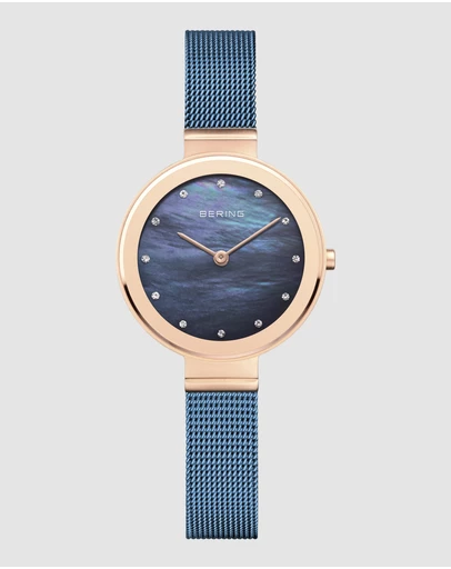 Bering - Classic 28mm Blue Watch