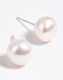 Lovisa - Sterling Silver Freshwater Pearl 10mm Stud Earrings
