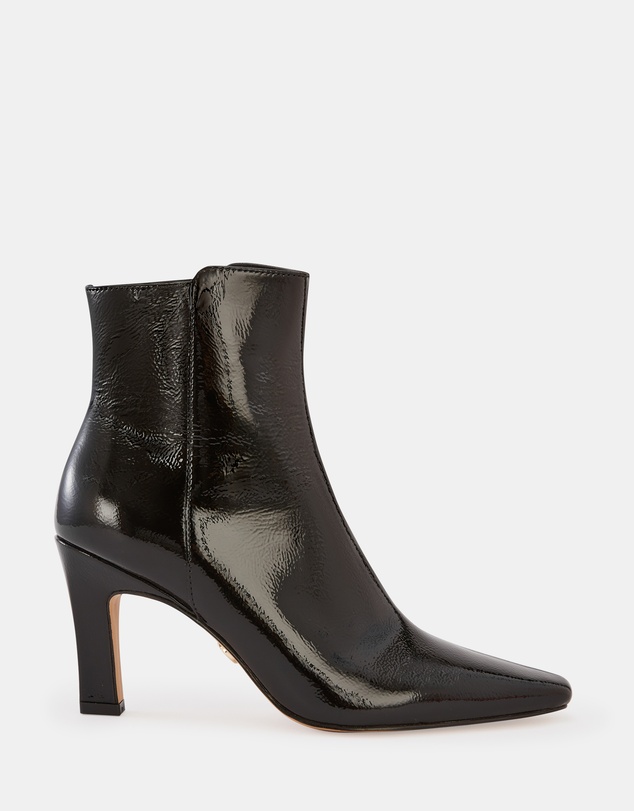 Wittner - Loz Crinkle Patent Leather Ankle Boots