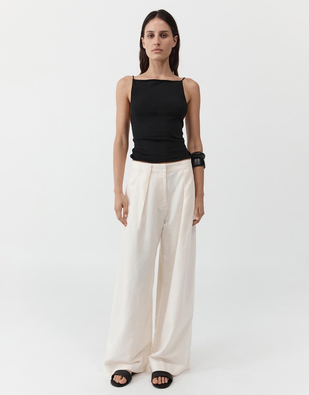 St. Agni - Twist Back Knit Top