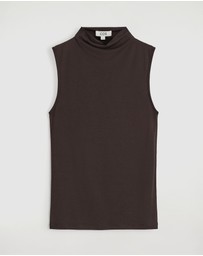 COS - Draped Turtleneck Tank Top