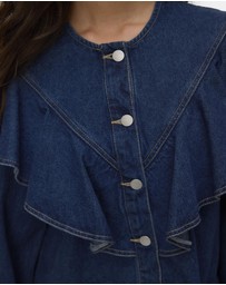 Vero Moda - Fia Frill Denim Shirt