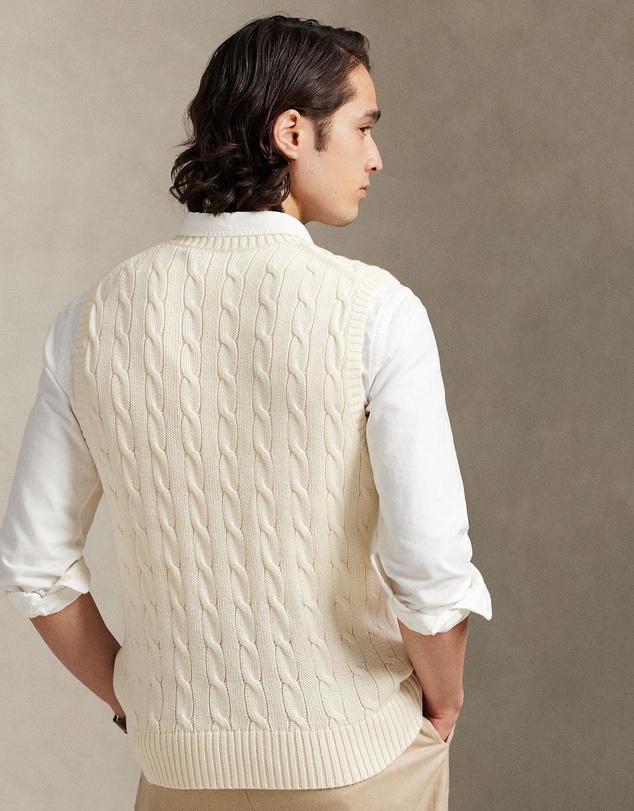 Polo Ralph Lauren - Cable-Knit Cotton Sweater Vest