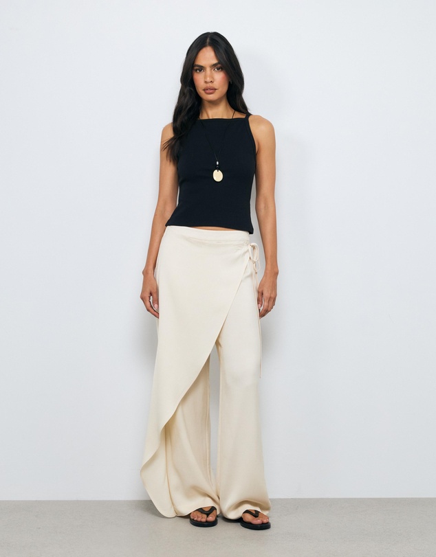 AERE - Margot Wrap Summer Suiting