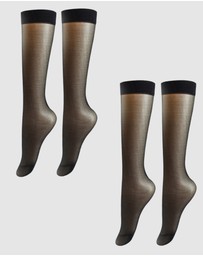 High Heel Jungle - Ultra Sheer Calf Socks - 2 Pack