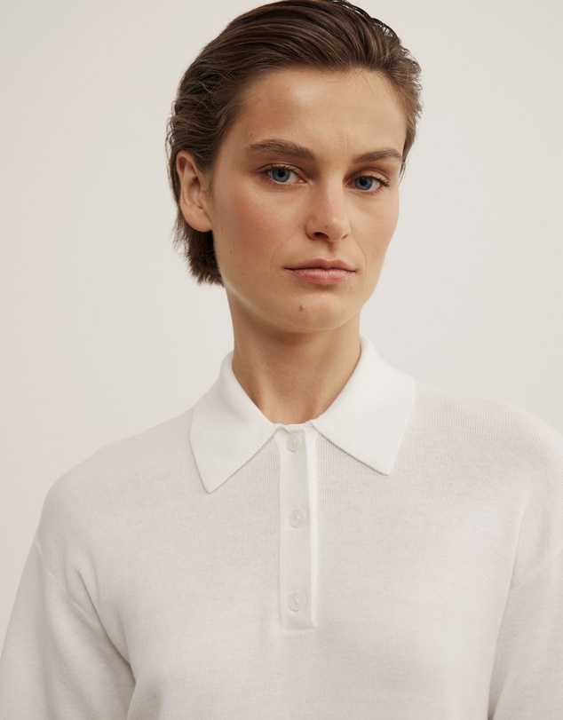 Witchery - Knit Short Sleeve Polo Top