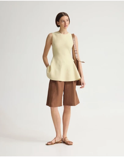 Oxford - Margot Knitted Peplum Top