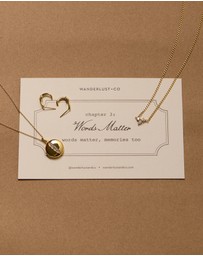 Wanderlust + Co - Starburst 14K Gold Vermeil Curb Chain Necklace