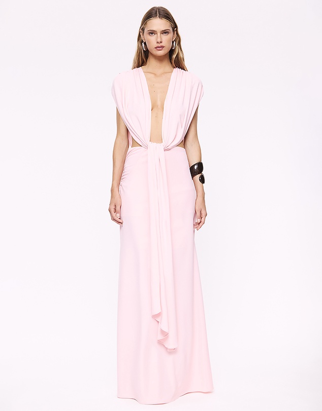 Suboo - Jasmine Cutout Draped Gown