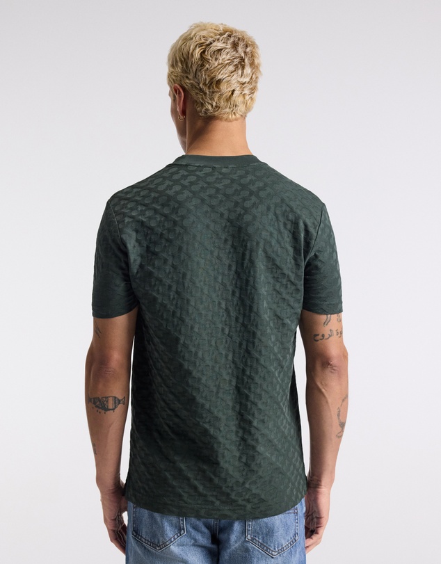 Calibre - Monogram Jacquard T-shirt Fern