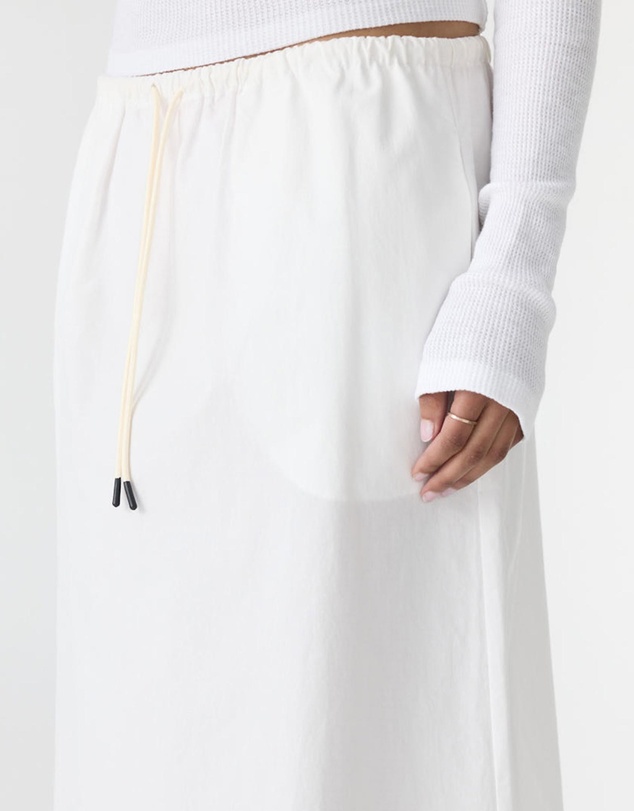 Bassike - Crushed Cotton Minimal Skirt