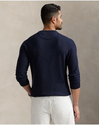 Polo Ralph Lauren - Mesh-Knit Cotton Crewneck Sweater