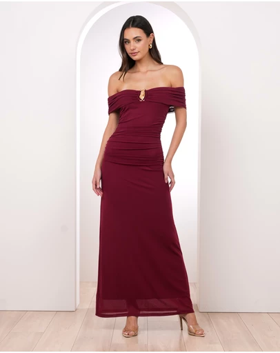 Pilgrim - Maeve Off Shoulder Maxi Dress