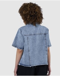 Indigo Tonic - Melissa Cropped Denim Shacket