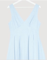 Revibe - Repaired AERE Nylah V-Neck Midi Dress - AU 12