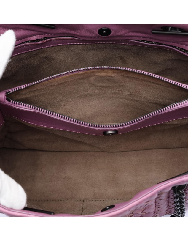 Pre-Loved by Azura Reborn - Pre-Loved Medium Nappa Intrecciato Boutis Double Chain Tote