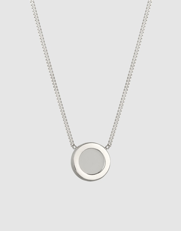 Elli Jewelry - Rock Crystal Bezel Necklace in 925 Silver