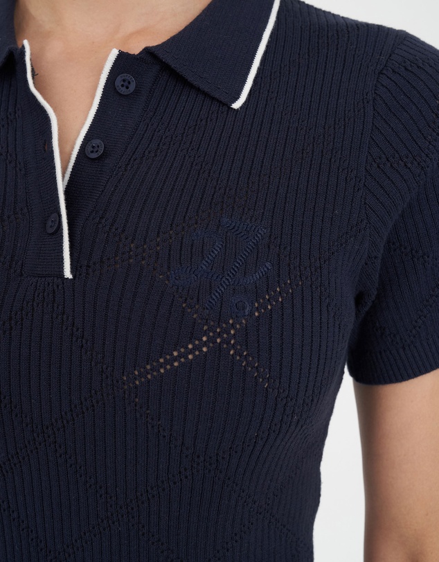 Huffer - Women's Diamond Knit Polo
