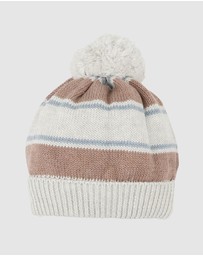 Bebe by Minihaha - Alvin Organic Stripe Knitted Beanie - Babies-Kids