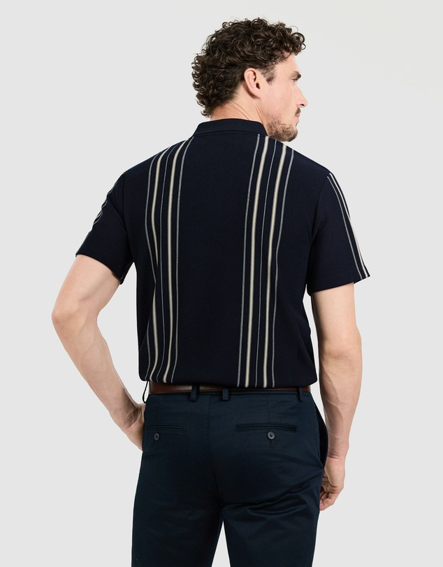 Tarocash - Javier Stripe Zip Polo