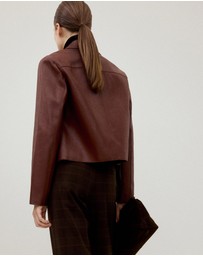 M.N.G - Faux-Leather Jacket With Pockets