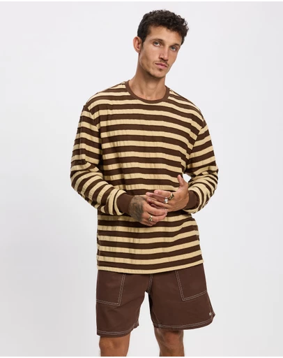 Rhythm - Textured Stripe LS T-Shirt
