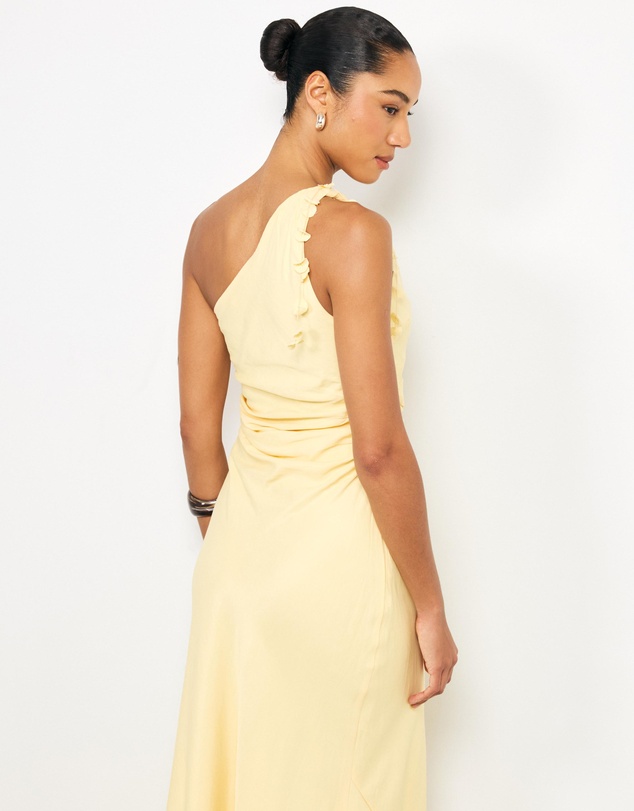 AERE - Ilaria Floral One Shoulder Maxi Dress