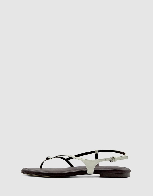Brie Leon - Halle Flat Sandal - Leather