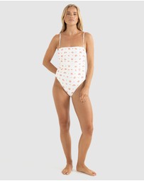 Rhythm - Rosie Floral Scrunched Side One Piece