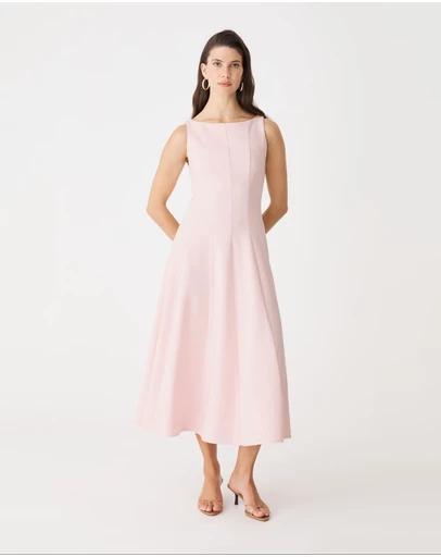 Forcast - Sally Panel Midi Dress