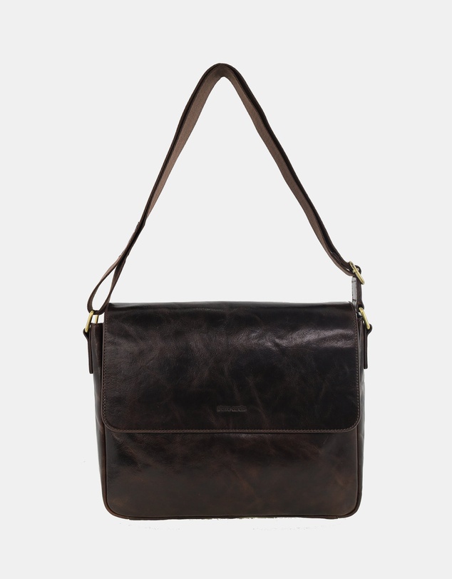 Pierre Cardin - Pierre Cardin Men's Leather Classic Messenger/Computer Bag